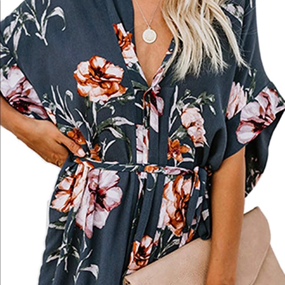 Wrap mini dress